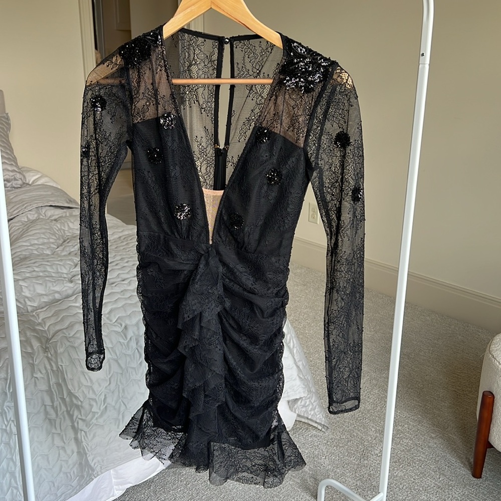 For Love & Lemons Dasiy Lace Mini Dress XS